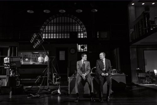 With George Clooney on the set of Good Night, and Good Luck
Photo Credit: Emilio Madrid